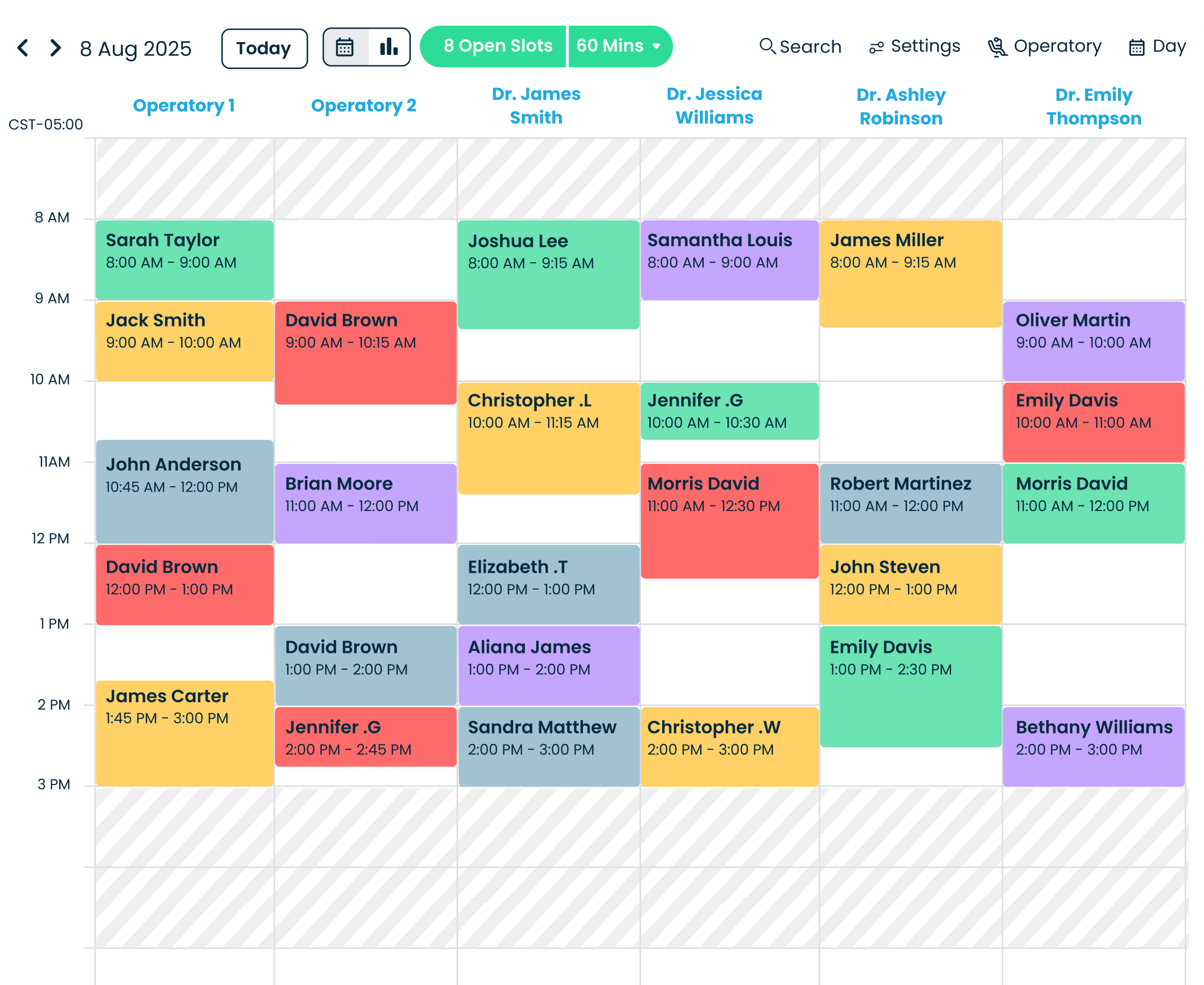 App dashboard