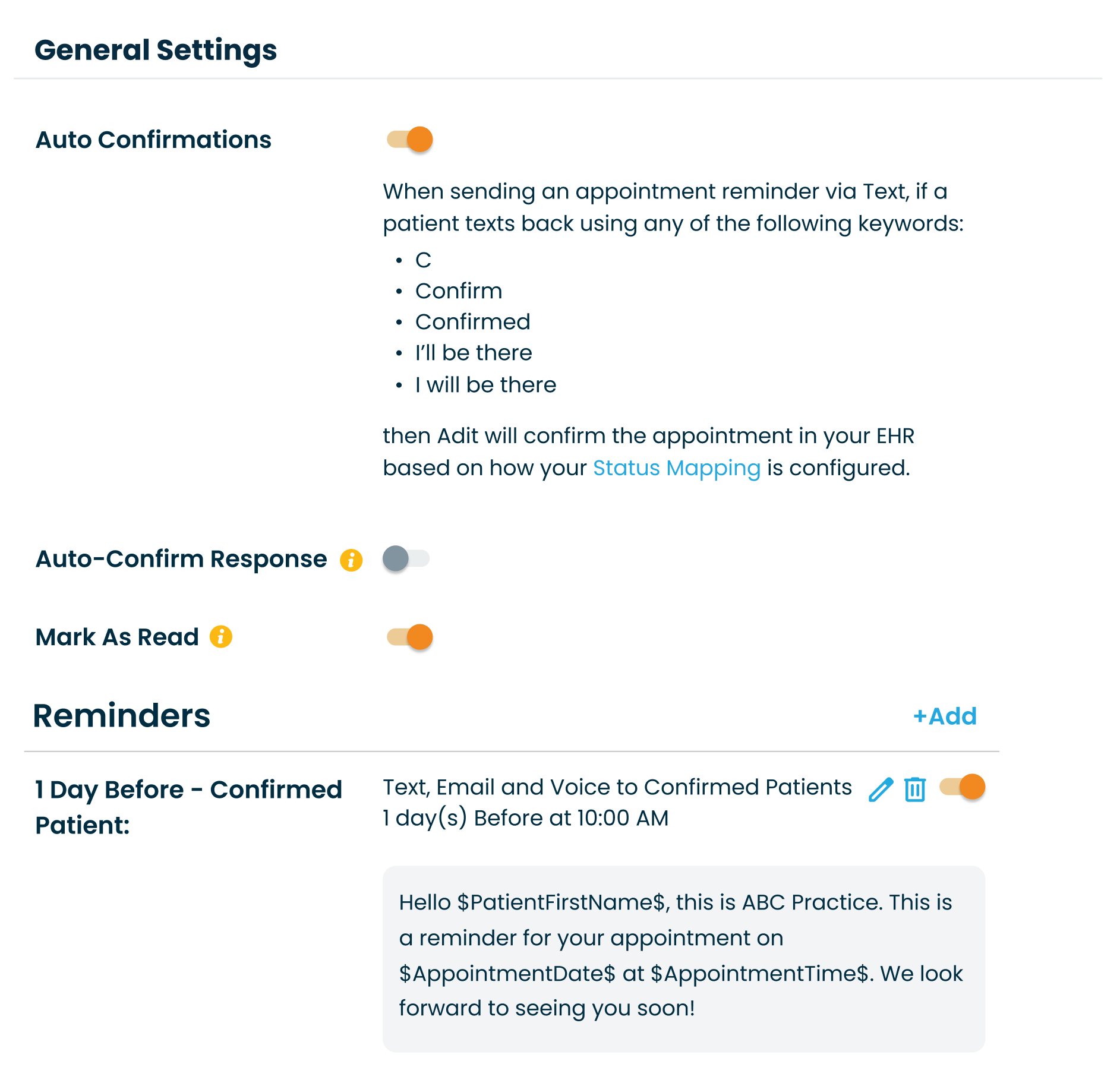 Engage - Appointment Reminders