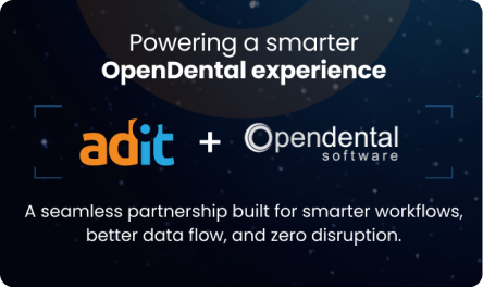 Adit Partners with OpenDental to Power Smarter Practices