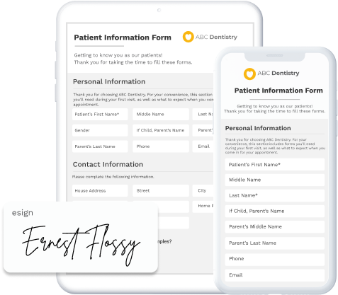 Allow Patients To Fill Out Their Forms Anytime & Anywhere