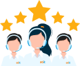 Award-winning support team