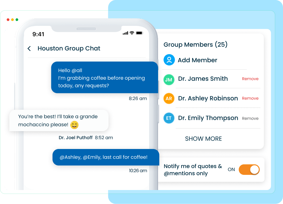 Connect and share anytime, anywhere
