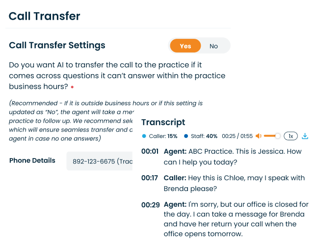 Control how it answers after hours and busy times