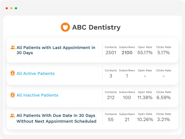 Create Segmented Patient Lists Based On Live Data