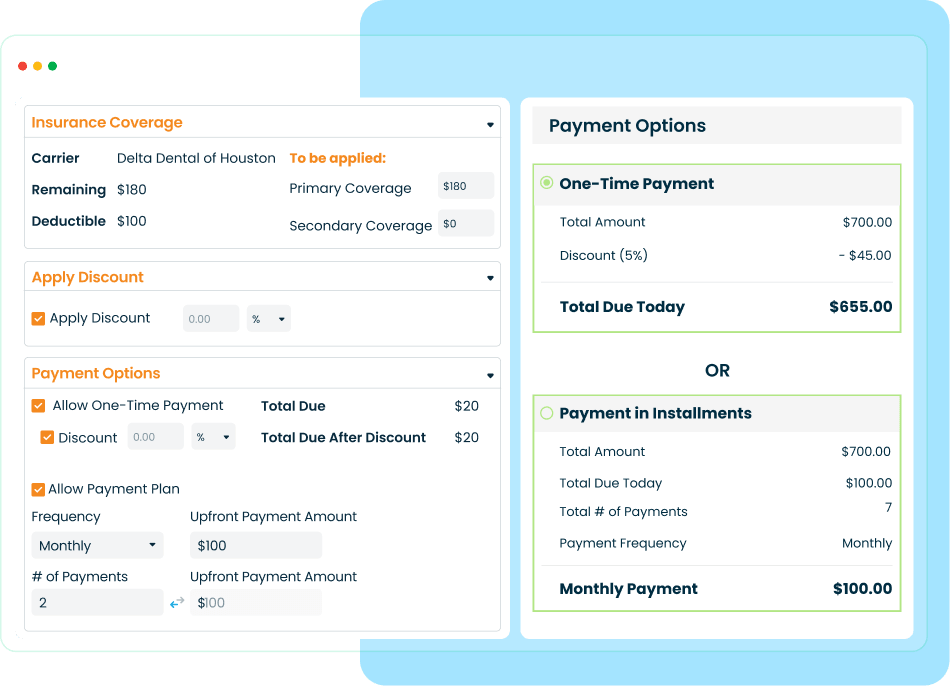 Customize treatment pricing and discounts