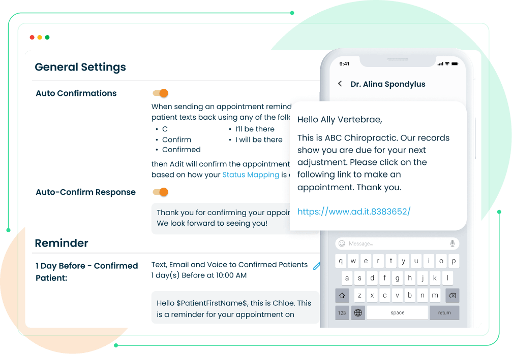 Engage patients effortlessly with automated reminders