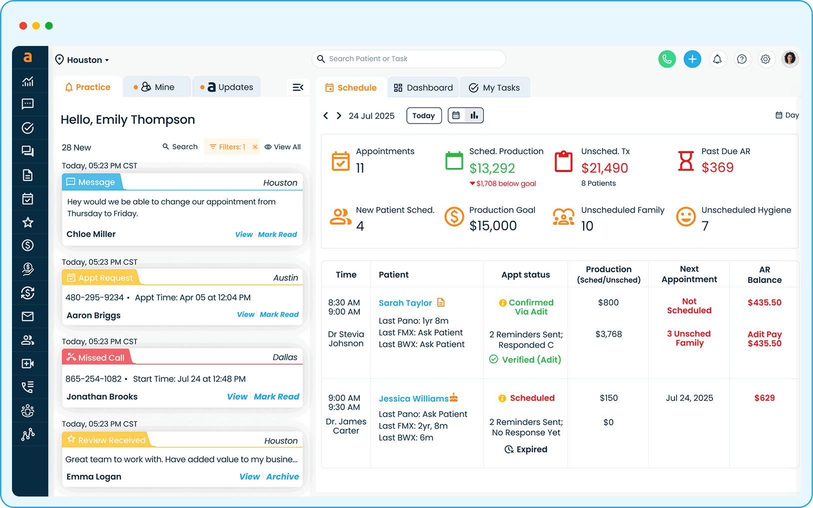 Enhanced record and patient views