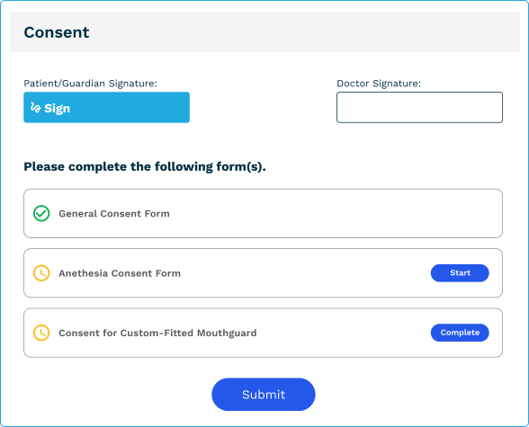 Fast and Easy Consent Form Processing