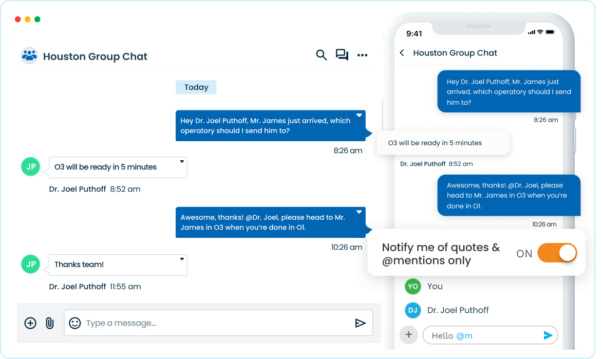 A home for all your practice chatter