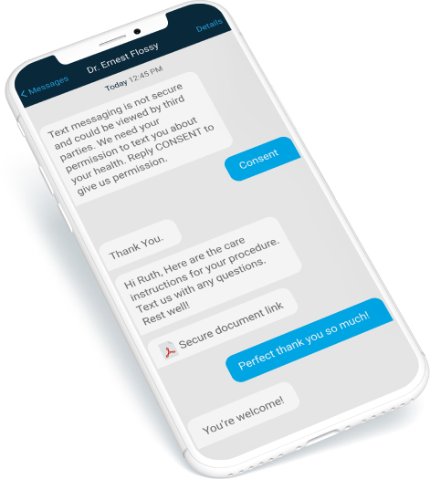 Lightning Fast HIPAA Compliant Texting for Dentists
