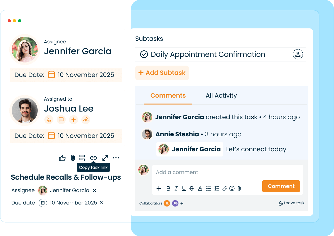 Manage tasks collaboratively