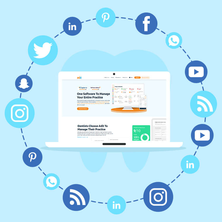 Maximize Your Social Media Presence with Adit Dental Software