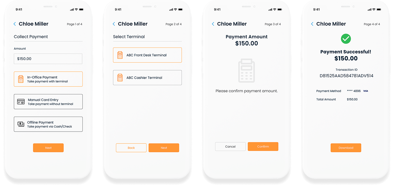 Mobile billing software