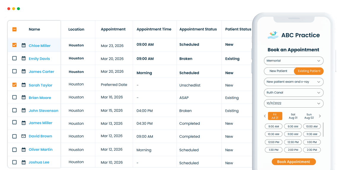 Dental Appointment Scheduling Software to Simplify Your Online Booking