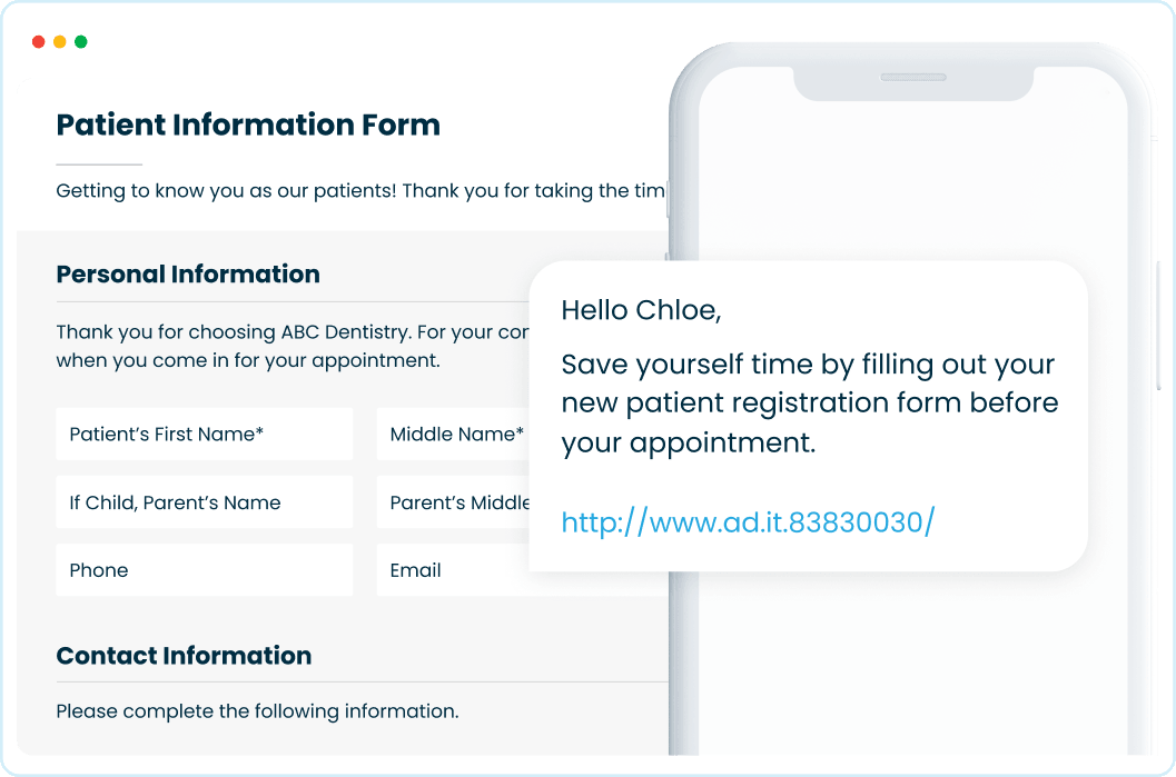 Eliminate waiting room bottlenecks with online patient forms