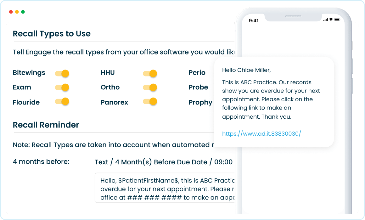 Retain your patients with Adit's recall system