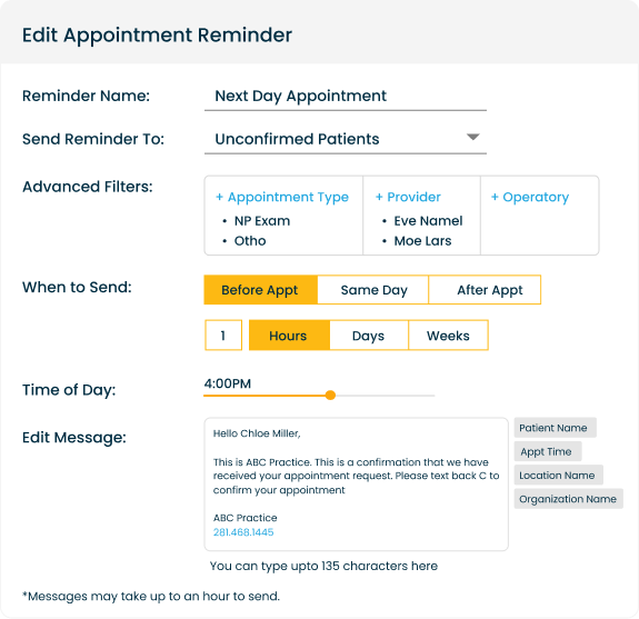 Remind Patients About Upcoming Appointments And Limit No-Shows