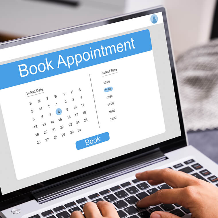 Seamless Appointment Booking and Scheduling