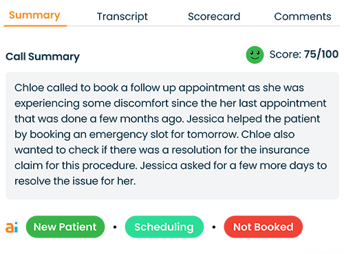 Tasks are auto-created directly from call records based on conversations