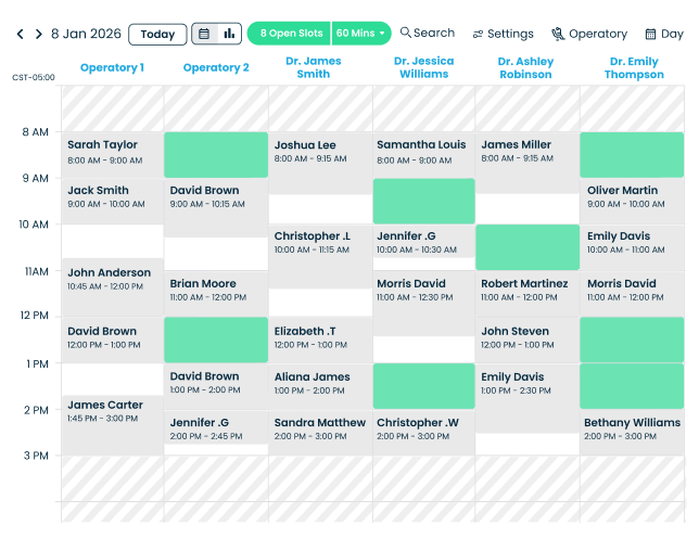 Updates your schedule in real time